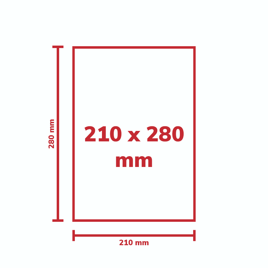 210 x 280 mm  